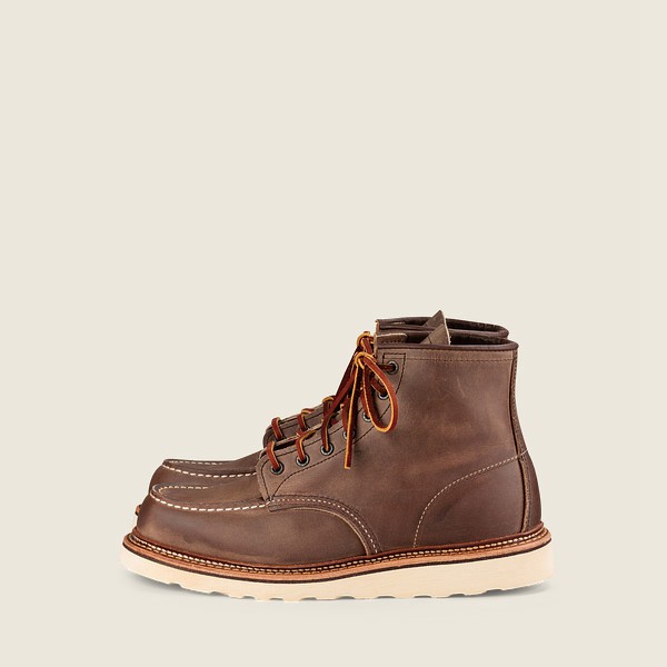 Bottes Red Wing Heritage - Classic Moc – 6-Inch Rough & Tough Cuir - Kaki - Homme 970KMSBHQ